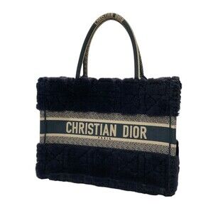 Christian Dior Book Tote Bag Navy Blue